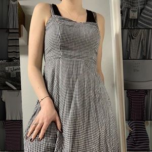 Gingham Black and White Old Navy Dress Size Small